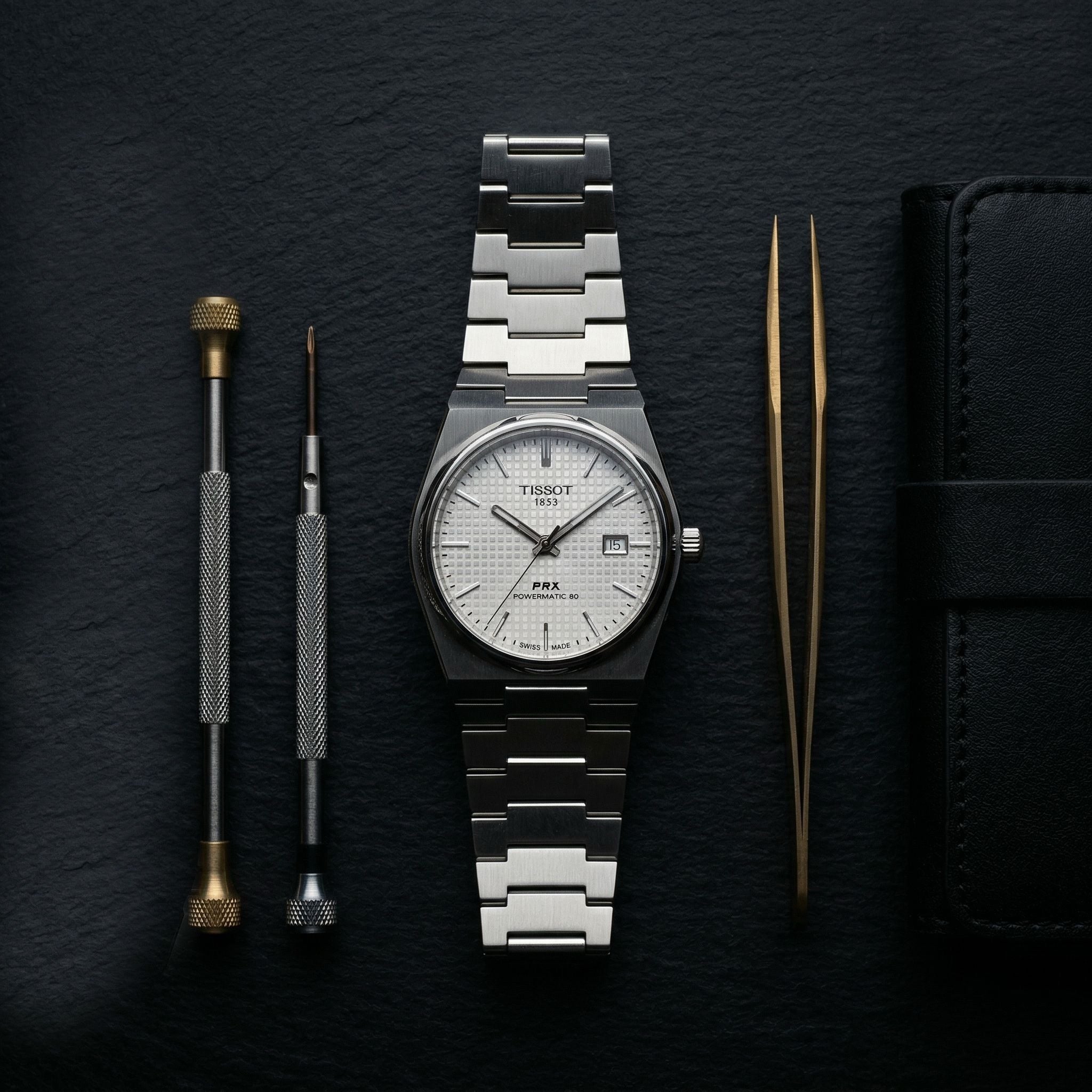 TISSOT PRX - silver waffle dial/Men