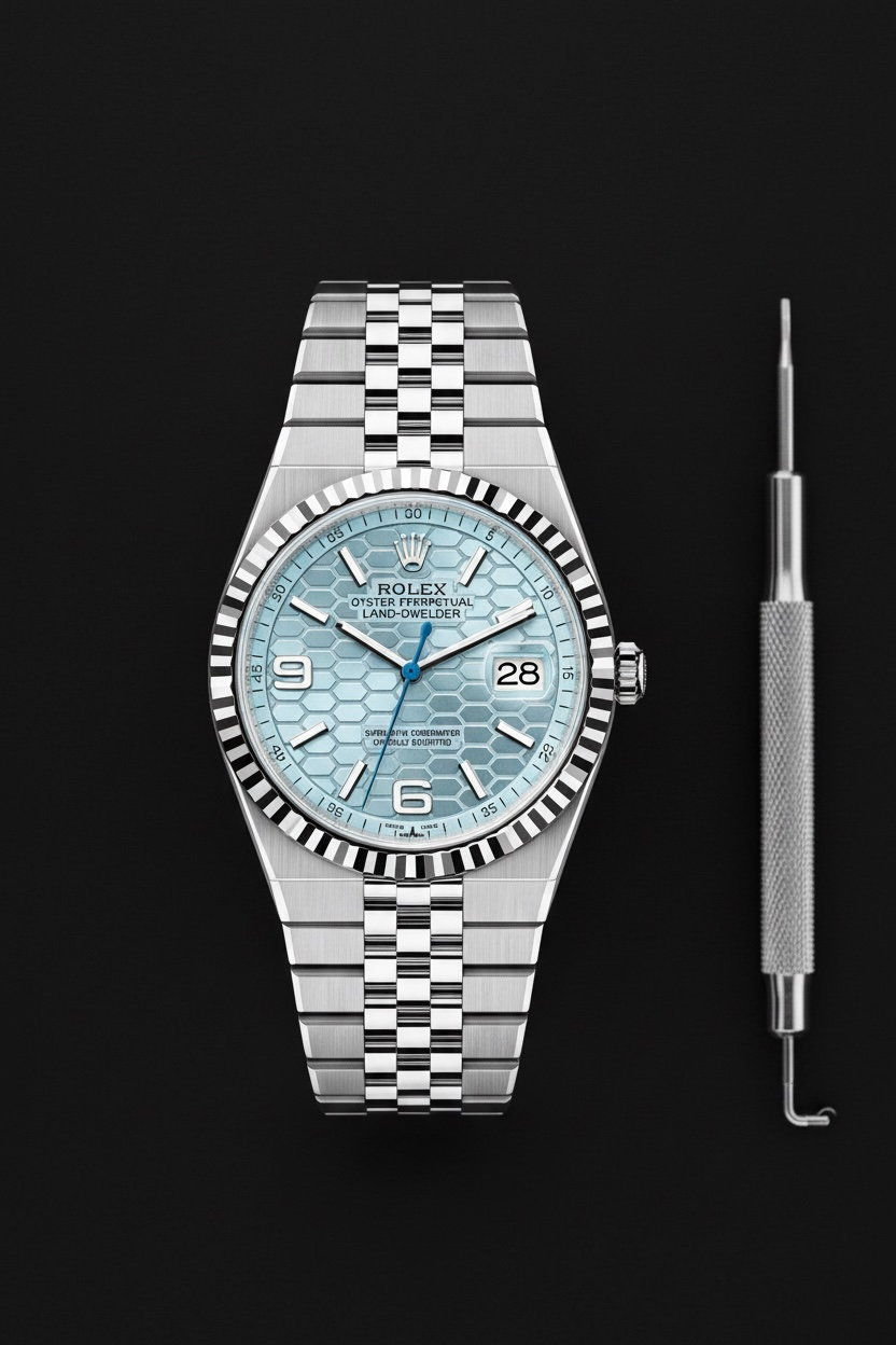 Rolex Land - Dweller Ice Blue/Men